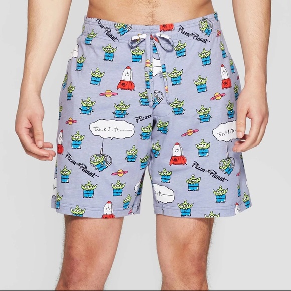 Target Men’s Toy Story Pizza Planet Pajama Shorts - Picture 2 of 6